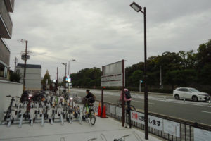 京都市　二条城周辺　駐輪場照明