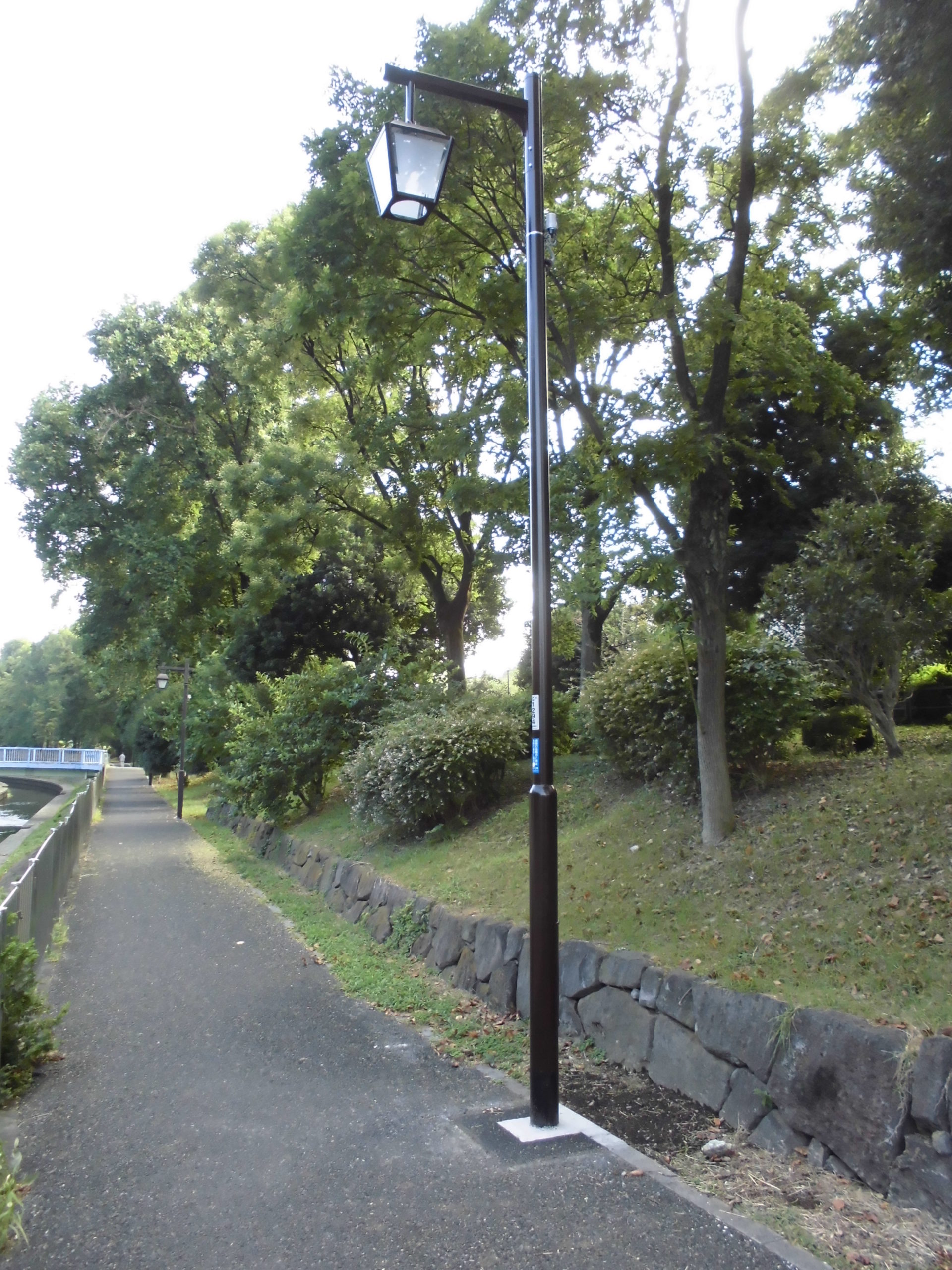 杉並区善福寺川遊歩道の歩道照明