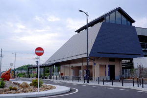 滋賀県甲賀市 JR甲南駅の道路照明：納入事例写真