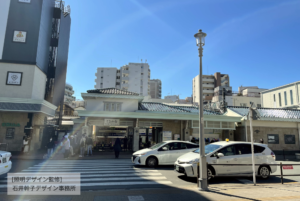 東京都板橋区 ときわ台駅「復元した昭和初期デザインの街路灯」の納入事例画像