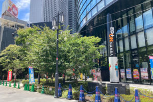大阪市中央区 精華小学校跡地の2灯式デザイン街路灯（洋風・クラシック）：納入事例写真