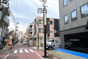 東京都大田区 ミハラ南商店街の特注街路灯写真です。